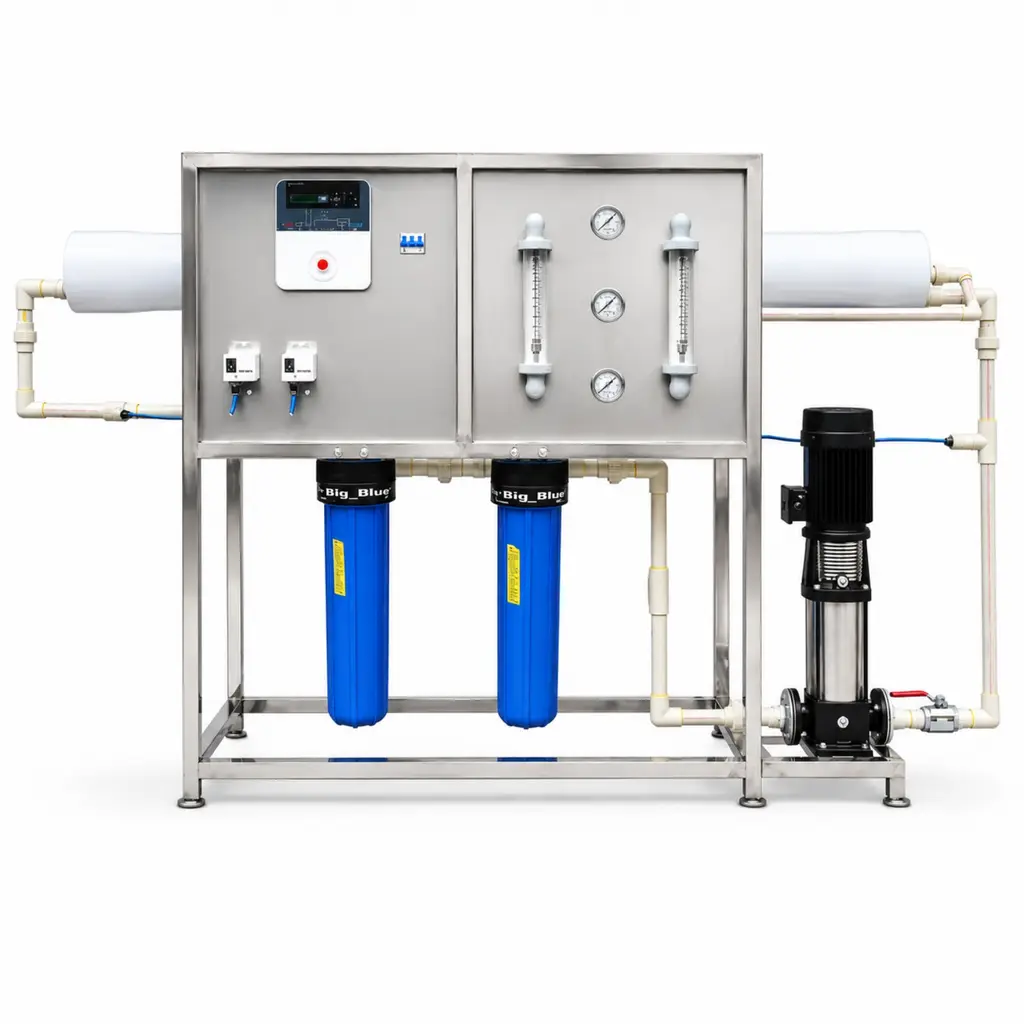 2000 LPH Automatic Industrial RO Plant supplied by One Care Solution